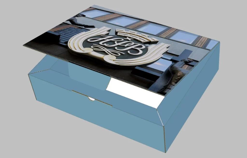 microflute corrugated printed box