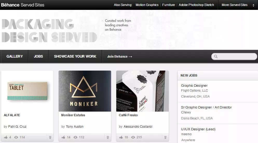 packaging design served - packaging design website