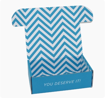 custom corrugated printed box with the inner printed paper