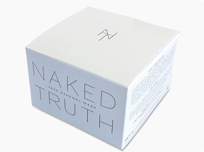 matte white cosmetic paper box