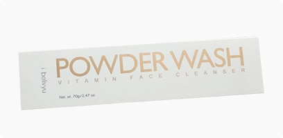 Cosmetic paper box for the face cleanser packaging, fold foil stamped logo.