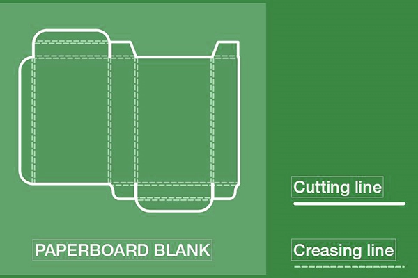 creasing and cutting for the custom paper box, corrugated printed box
