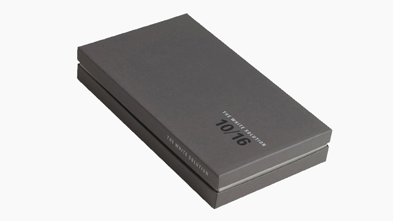 spot UV logo rigid box with lift off lid, cardboard gift box