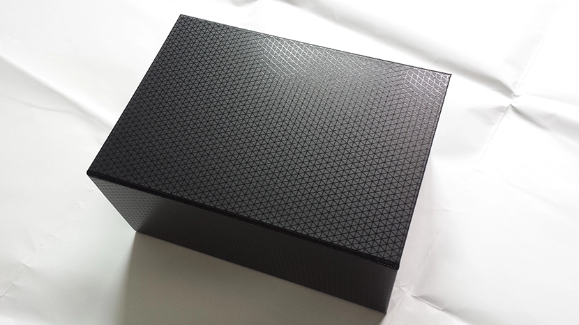 collapsible rigid box with spot uv pattern, cardboard gift box