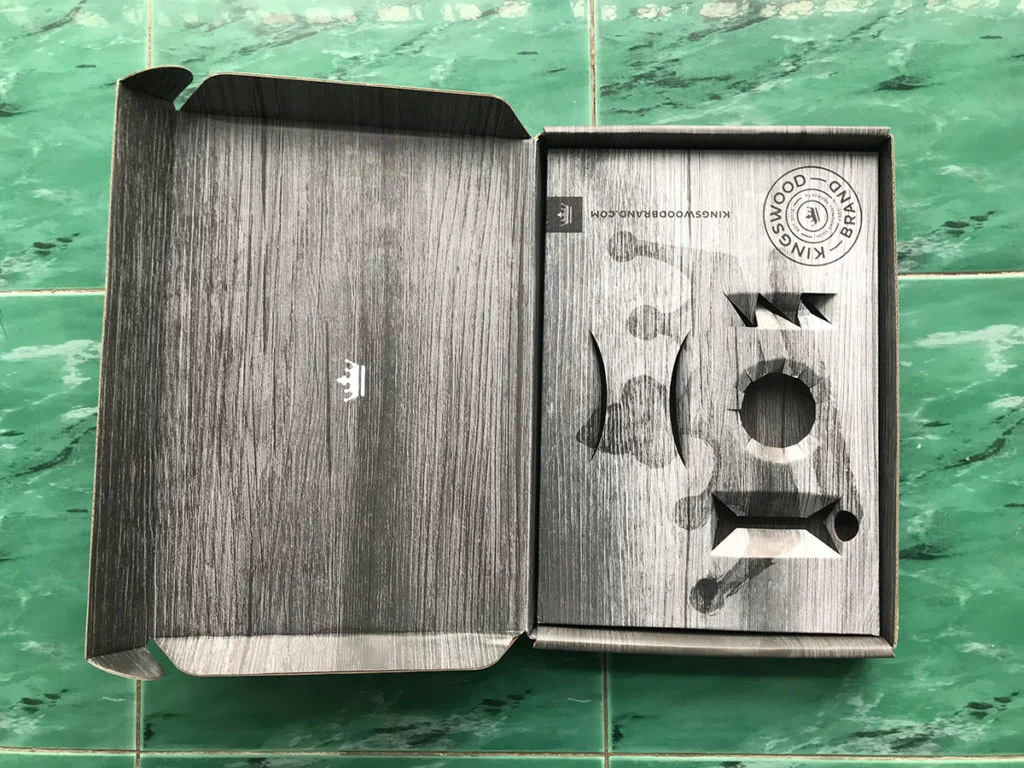 corrugated mailer box printed on both sides