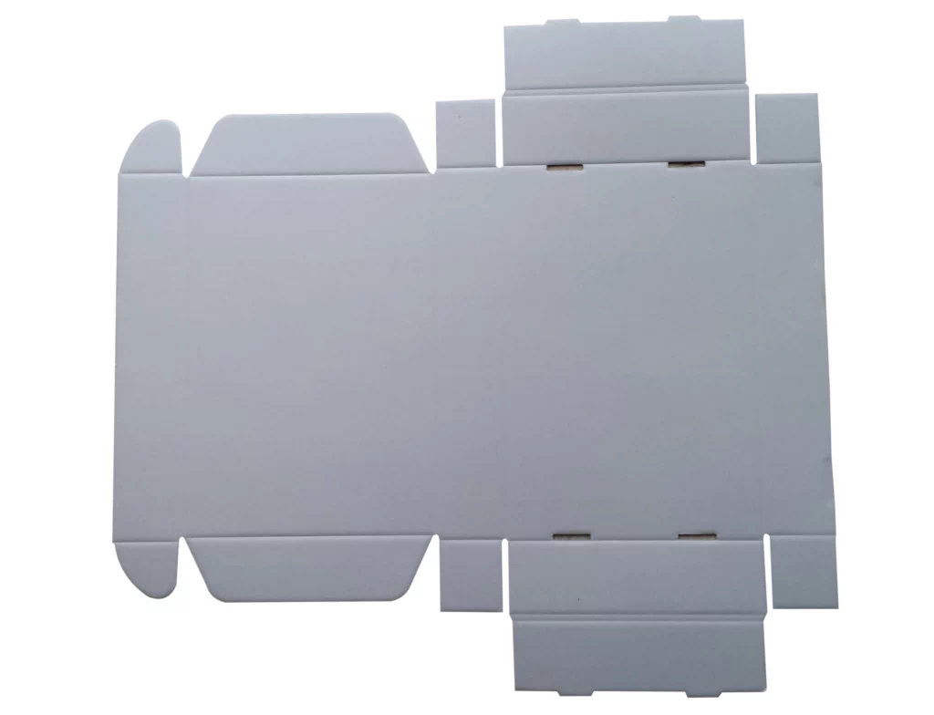 T-shirt-packaging-box-with-white-linerboard-inside, E flute corrugated box
