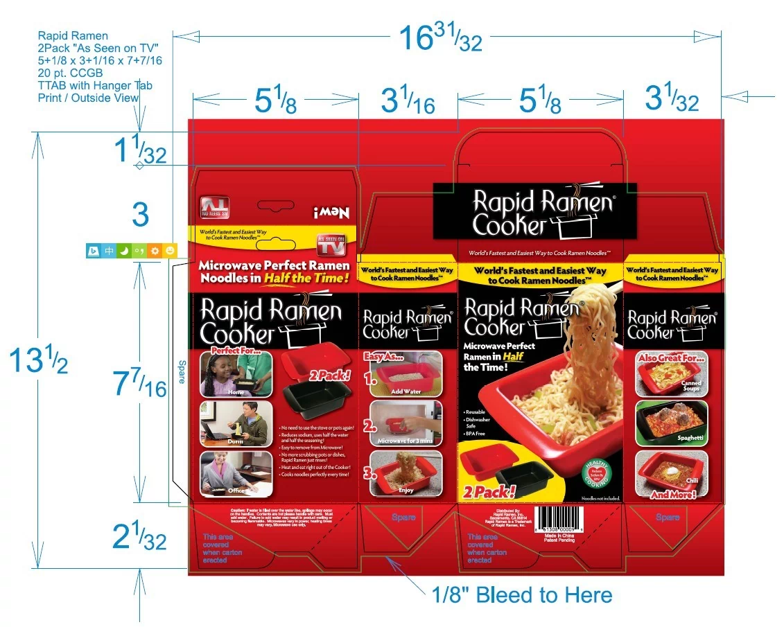 artwork for the TTAB box with hanger tab