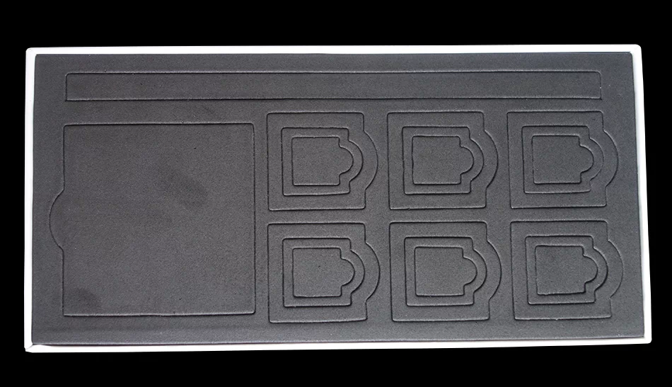 custom rigid paper box with EVA foam cutout insert