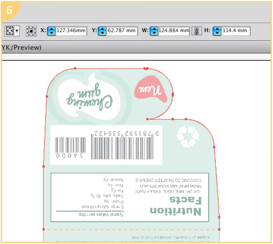 check-measurements, paper box dieline template