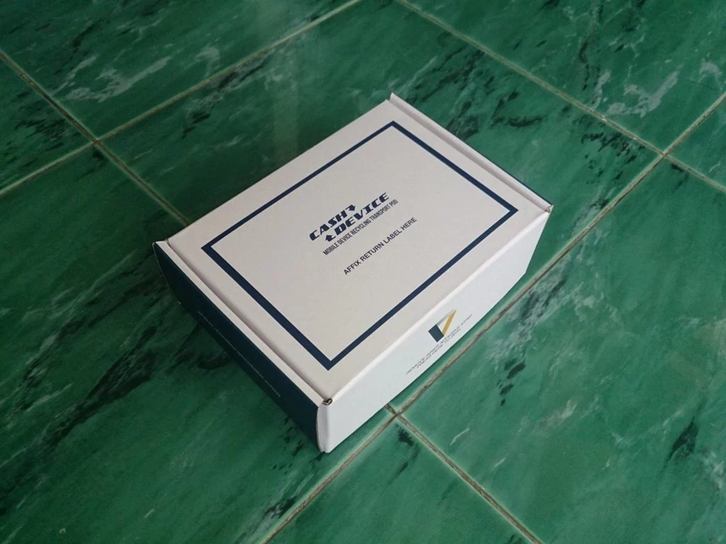 corrugated box printed inside and out