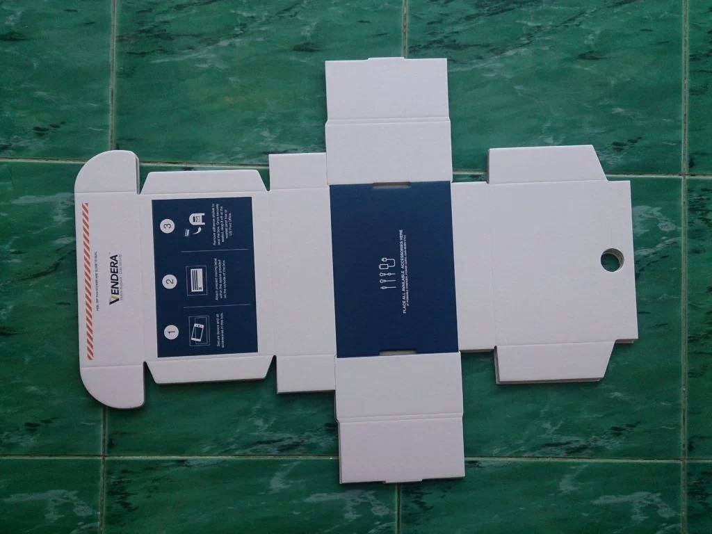 F flute corrugated printed box