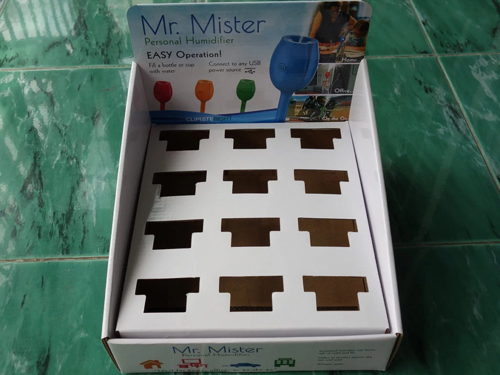 corrugated display box pop display