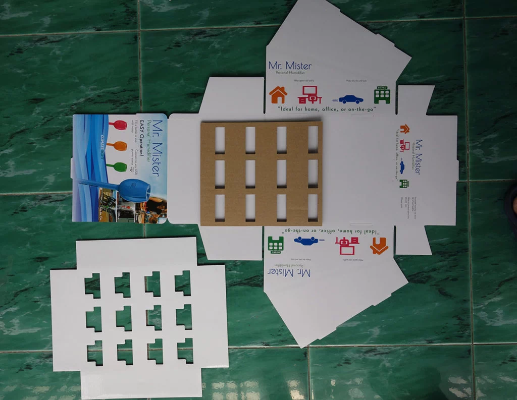 corrugated inserts for pop display box