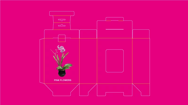 custom paper box dieline free dieline template