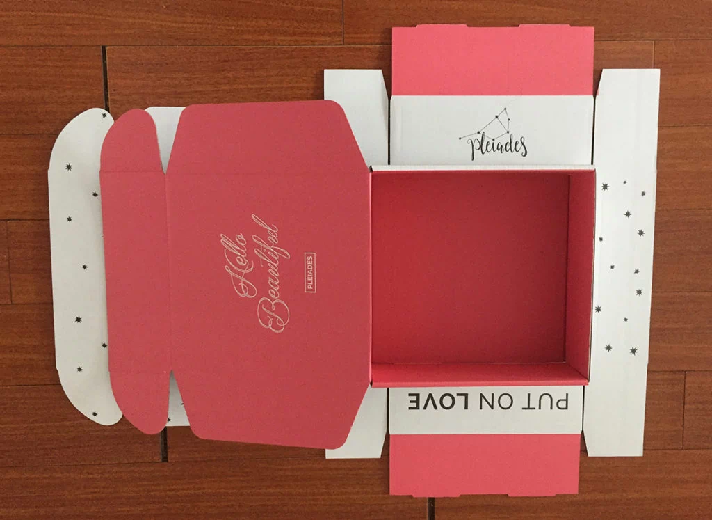 Flexo printed inside and ouside of the corrugated box