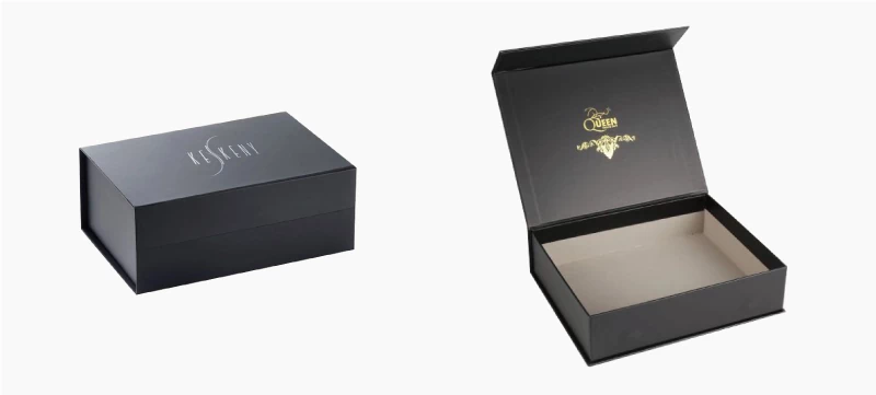 rigid paper box with magnet closure