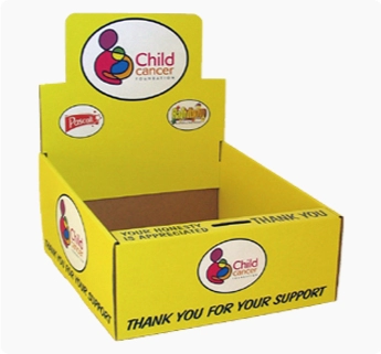 corrugated display box, corrugated printed paper box, custom corrugated display box