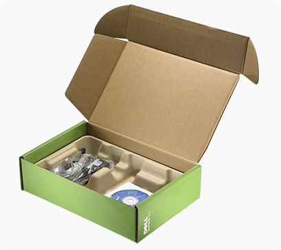 electronics mailing box with the molded paper pulp