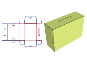 corrugated boxes with plastic handles