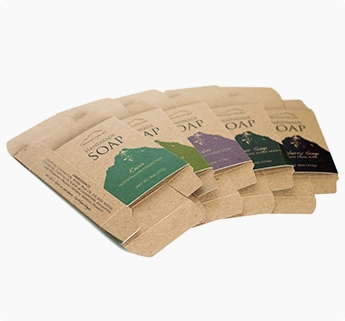 straight tuck end style kraft paper box for soap, paper printed box
