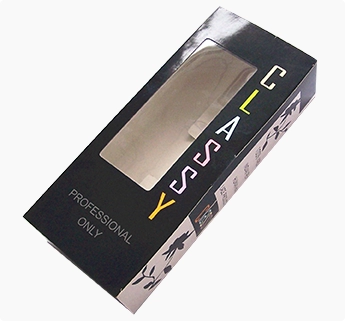 hair extension paper box with the clear window, paper printed box