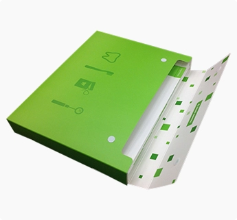 velcro closed paper folder, paper printed box