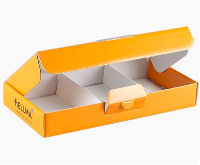paper printed box with partitions for retail products