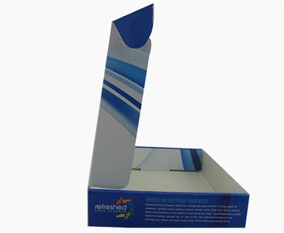 shoe cleaner mailing box, E flute corrugated printed box